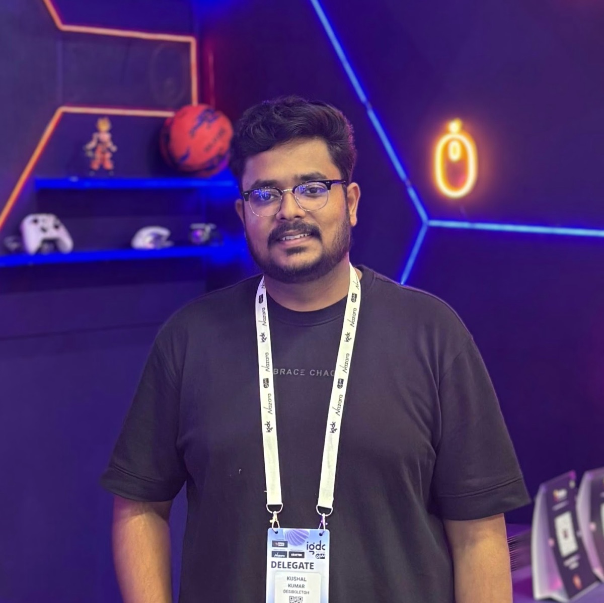 Kushal at the India Game Developer Conference