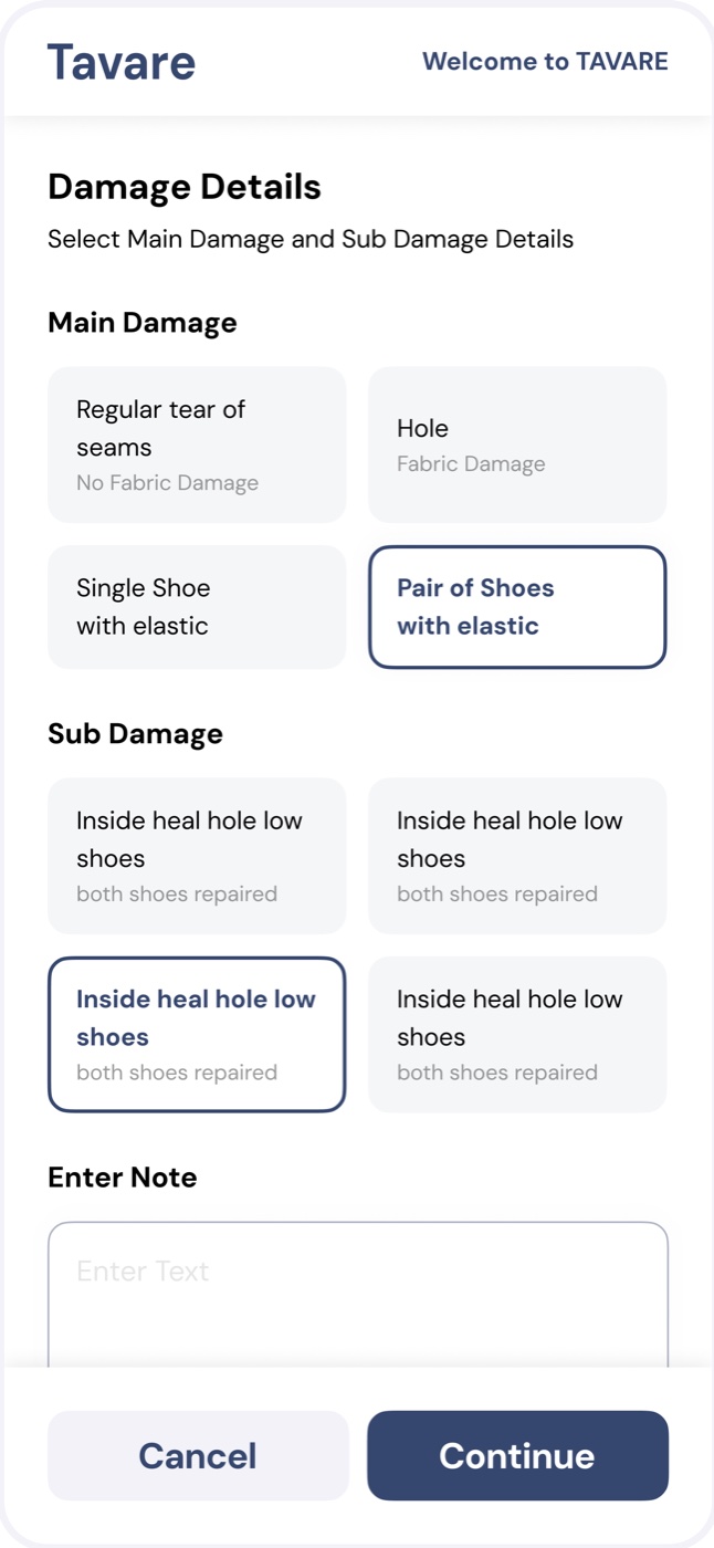 Damage details: main damage then sub damage